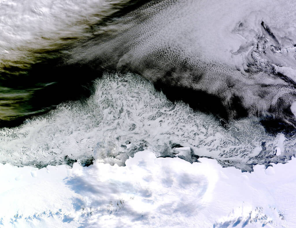 Морской лед Антарктики Фото: NASA