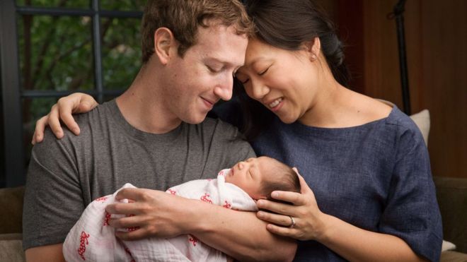 Наследница основателя и владельца Facebook Марка Цукерберга родилась 1 декабря. Фото: facebook.com/zuck