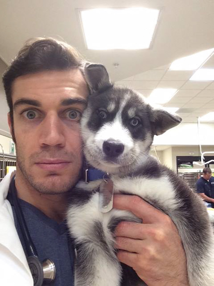 Selfie with a dog Photo: Instagram
