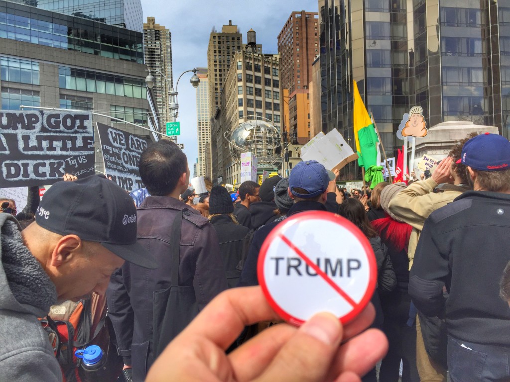 Protest in New York. Photo by Denis Cheredov