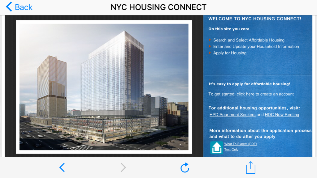 На сайте мэрии Нью-Йорка всегда можно посмотреть варианты доступного жилья. Фото: 1.nyc.gov