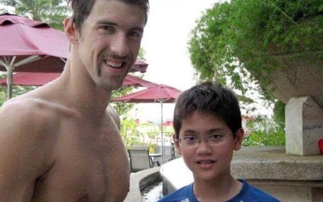 Michael Phelps and Joseph Skuling in 2008 Year Photo: Facebook
