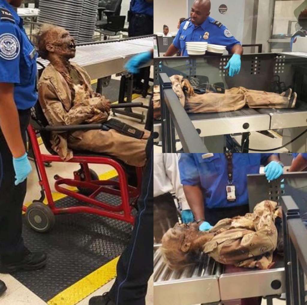 The dummy from The Texas Chainsaw Massacre was also screened. Photo: instagram.com/tsa/