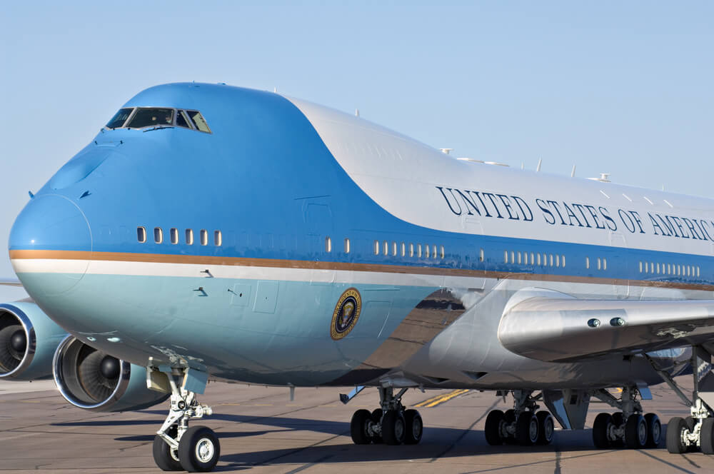 Air Force One: самолет президента США. Фото: depositphotos