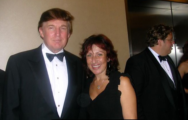 Elena Yurova with Donald Trump. Photo: from the personal archive of Elena Yurova
