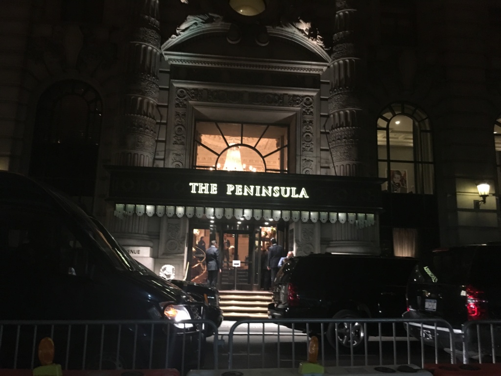 Hotel Peninsula after midnight