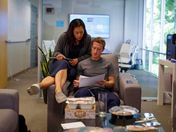 Mark Zuckerberg and Priscilla Chan. Photo: Mark Zuckerberg / Facebook