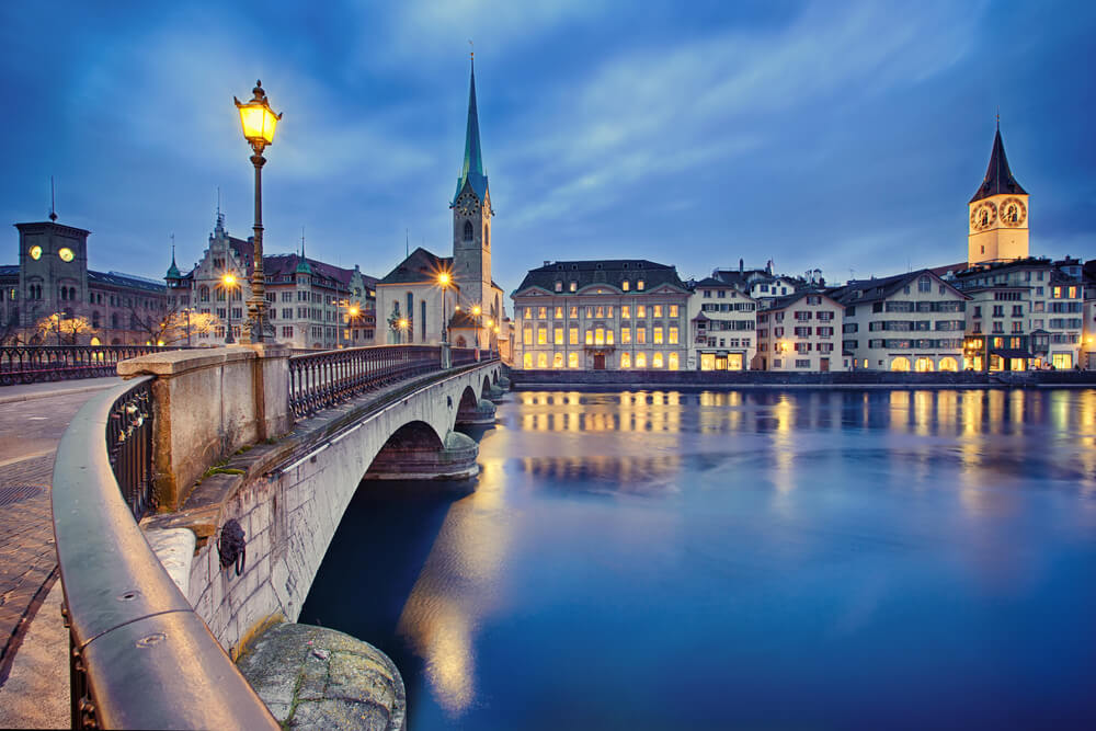 Цюрих, Швейцария Фото: Depositphotos