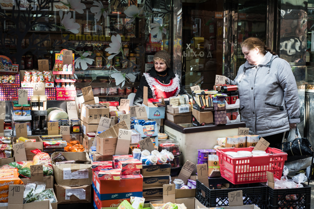 Maria Chernenko has been selling sweets for locals for five years. Photo by Pavel Terekhov