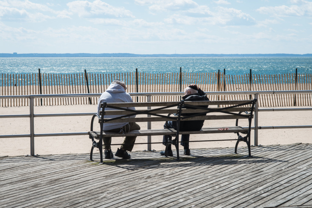 Residents of Brighton Beach waiting for the summer. Photo by Pavel Terekhov