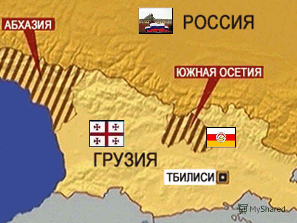 Абхазия северная осетия. Абхазия и Южная Осетия на карте России. Карта Грузии и Абхазии и Южной Осетии. Грузия Абхазия Осетия. Грузия Абхазия и Южная Осетия.