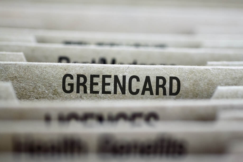 Greencard files folder